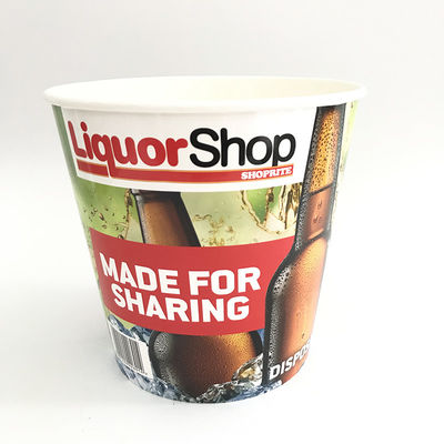 Take Away Disposable Paper Buckets With Lids Eco Friendly 170oz Food Grade