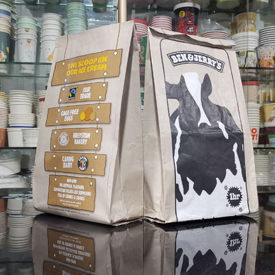 Fast Food Foil Lined Sandwich Bags Takeaway Recyclable Paper Packaging