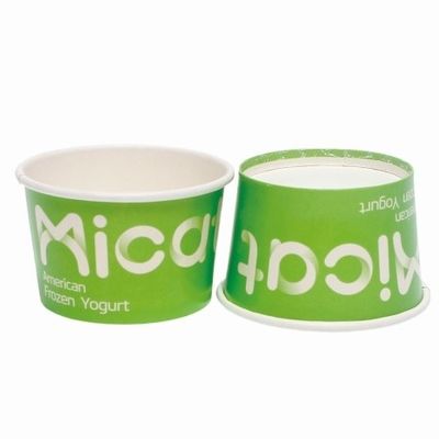 Bio Cardboard Ecofriendly Food Safe Grade Paper Directly Sell Custom Print Ice Cream Tub Cup Pint With Lid