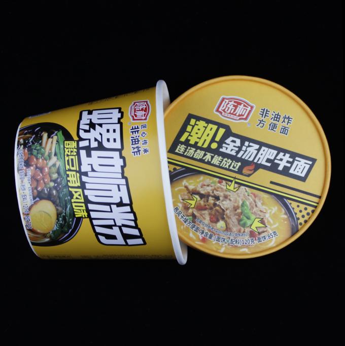 Disposable Instant Noodle Paper Cup Takeaway Soup Porridge Container 4